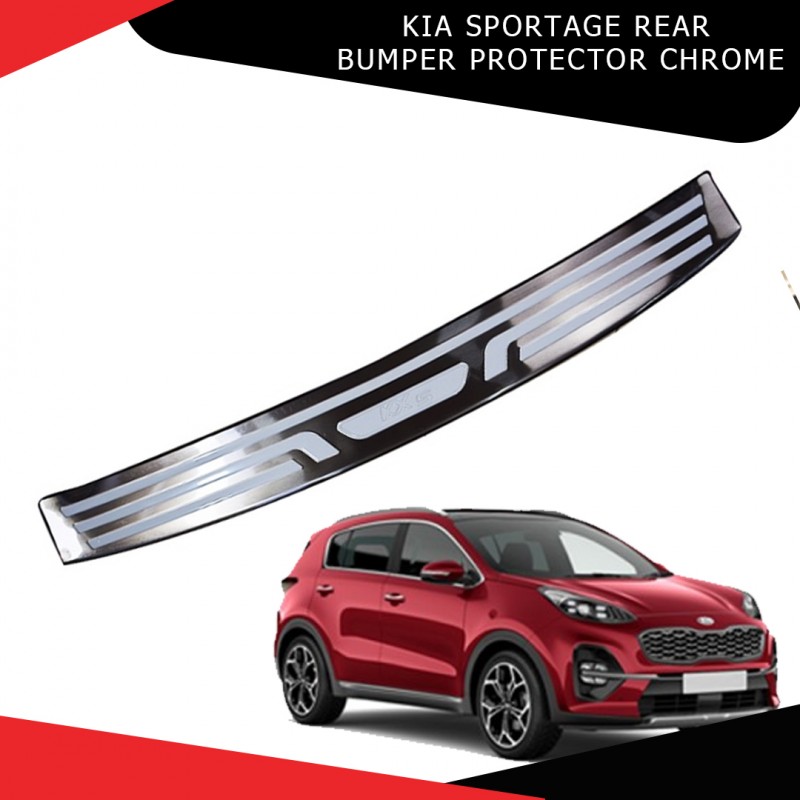 Kia Sportage Rear Bumper Protector Chrome