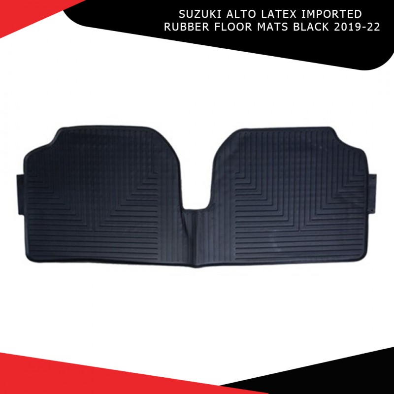 Suzuki Alto Latex Imported Rubber Floor Mats Black 2019-22
