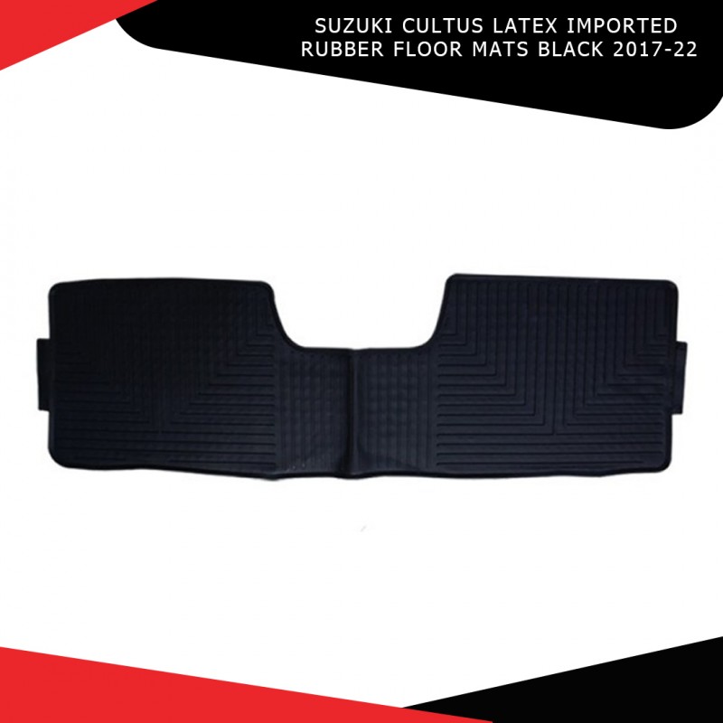 Suzuki Cultus Latex Imported Rubber Floor Mats Black 2017-22
