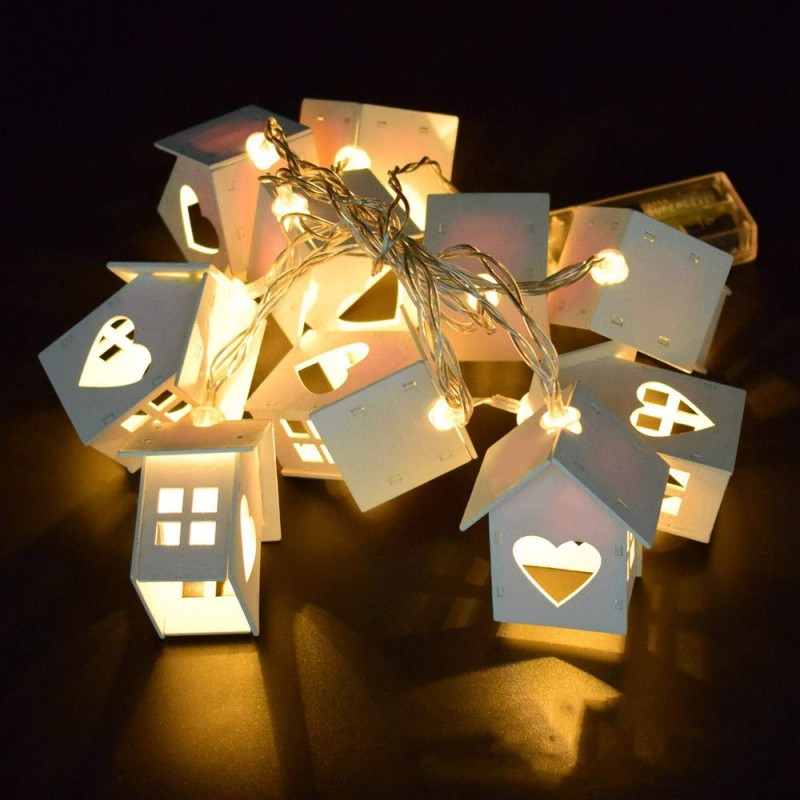 10 House String Fairy Lights
