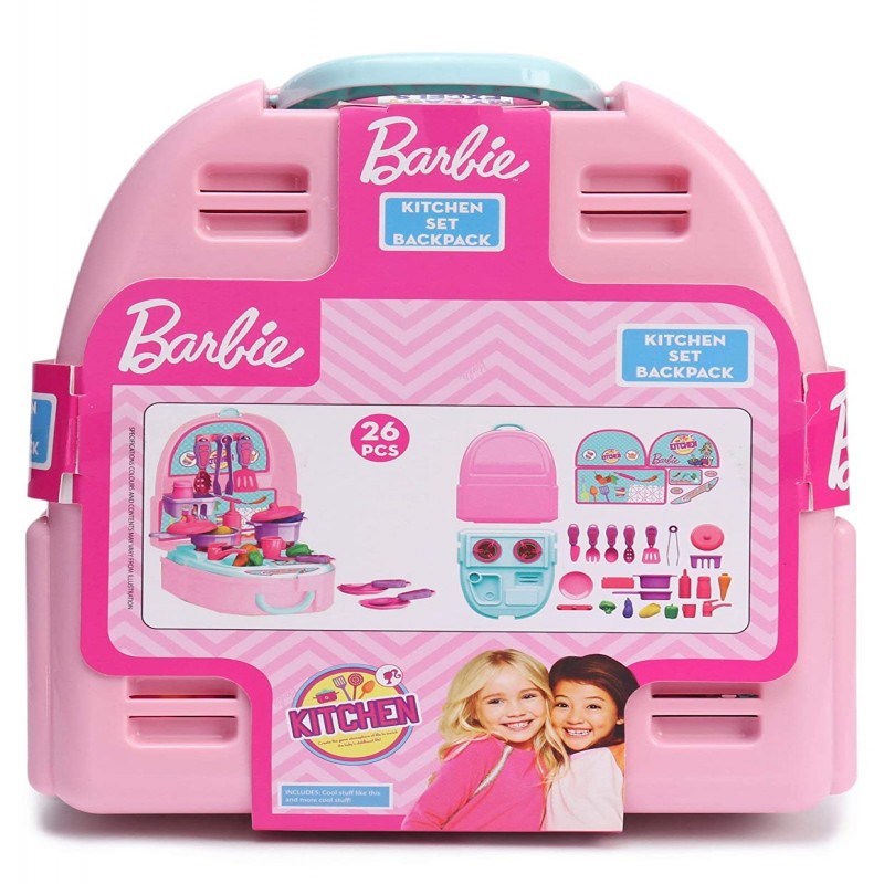 2 In 1 School Bag Turn Into Kitchen Set Toy For Kids