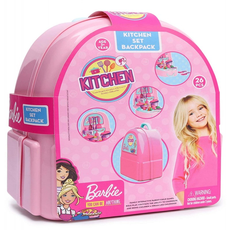 2 In 1 School Bag Turn Into Kitchen Set Toy For Kids