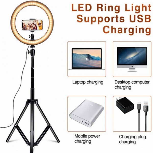 33cm Led Studio Camera Ring Light Photography With Mobile Holder | Shopright.pk 