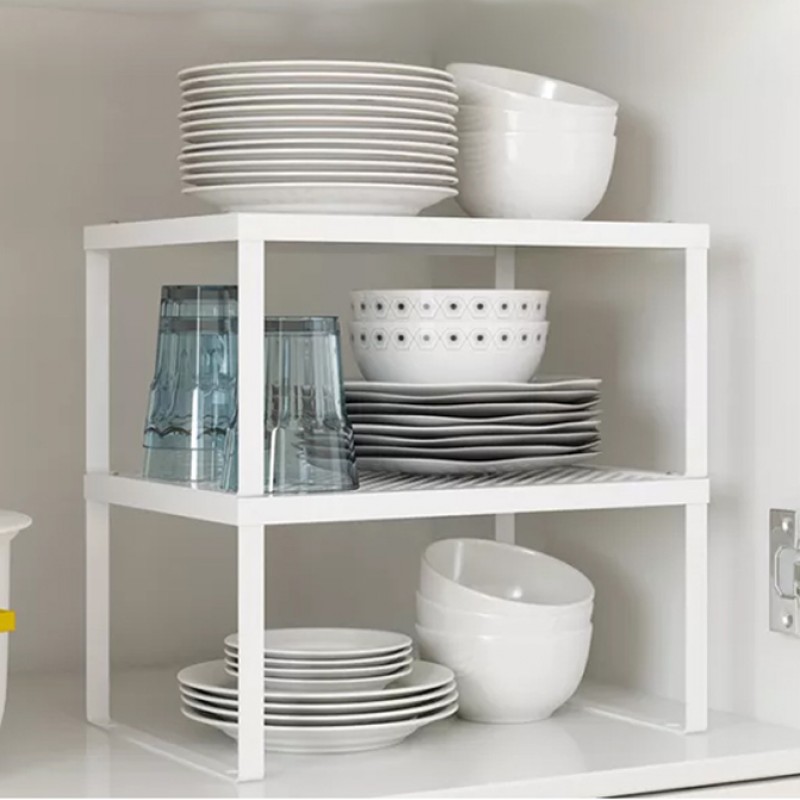 Desktop Shelf Organizer Spice Rack Metal Plate