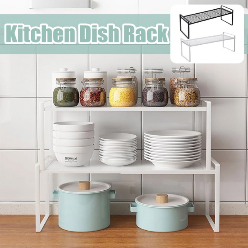 Desktop Shelf Organizer Spice Rack Metal Plate