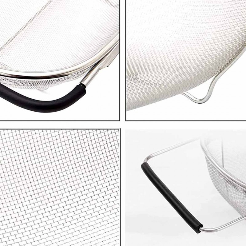 Pack of 2 Wire Mesh Sink Strainers  Efficient Over-Sink Drain Filters