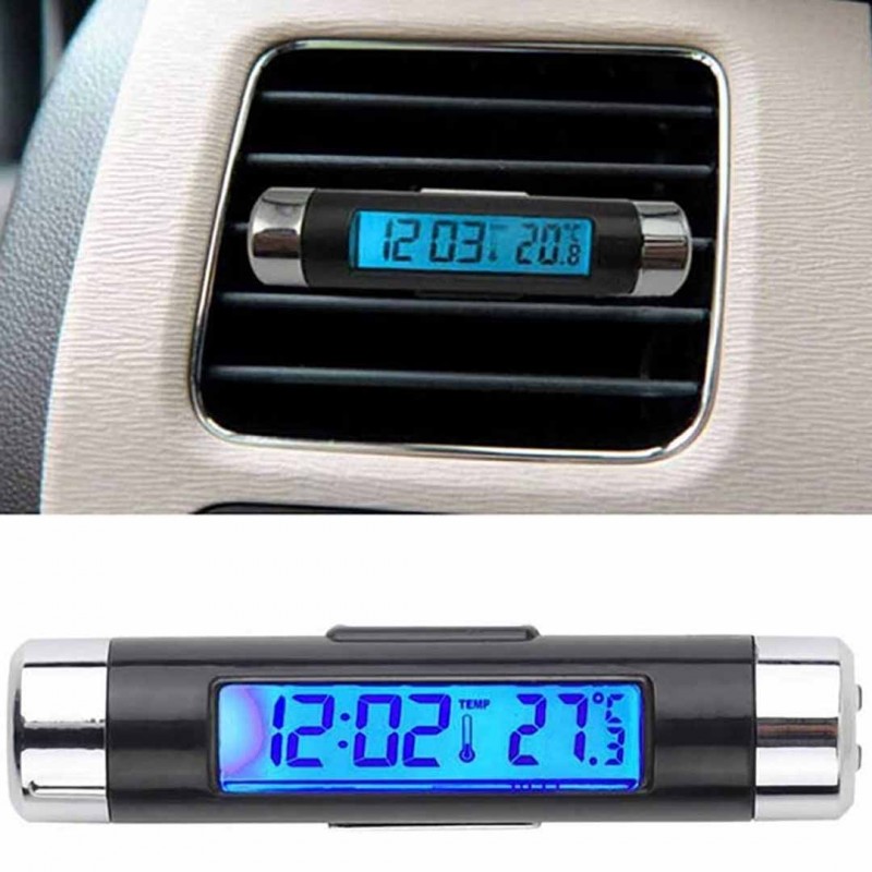 3 In 1 Digital Car Clock Thermometer Voltmeter Led Display