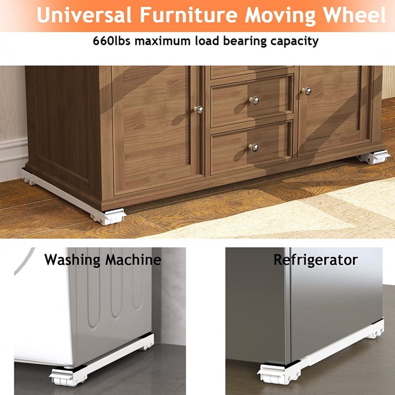 Ronlap Furniture Washing Machine Dolly Pack Of 04