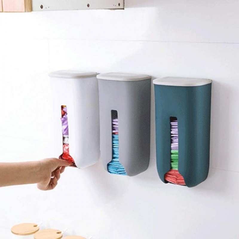 Plastic Bag Holder Wall Mount Grocery Pack Of 02