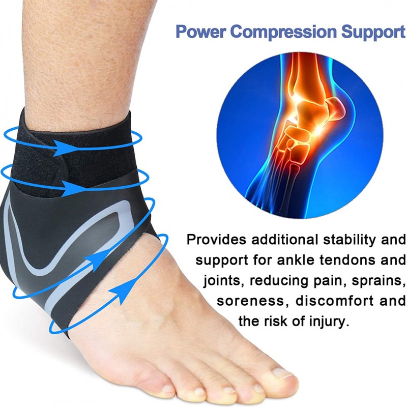 Ankle Sleeve Football Tennis Walking Protector Pack Of 02