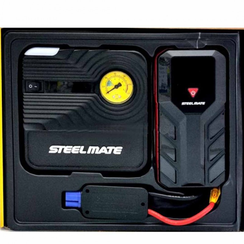 2 In 1 Jump Starter 12000mAh With Tire Air Compressor
