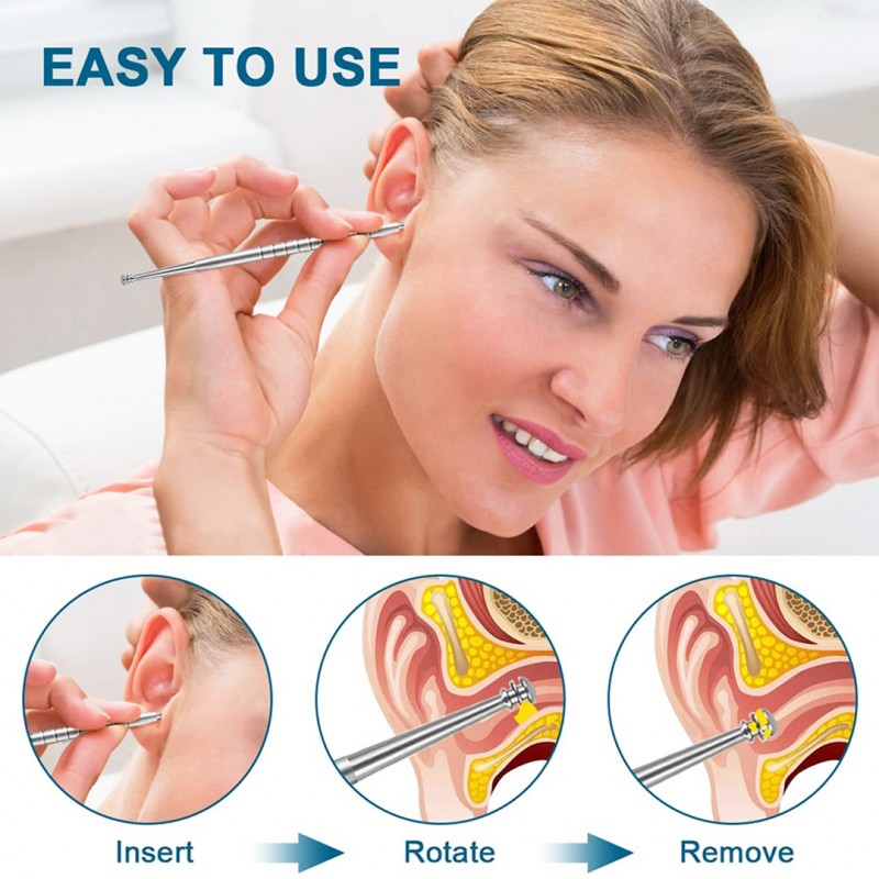 Earwax Removal Kit Set of 6 Professional Ear Cleaning Tools