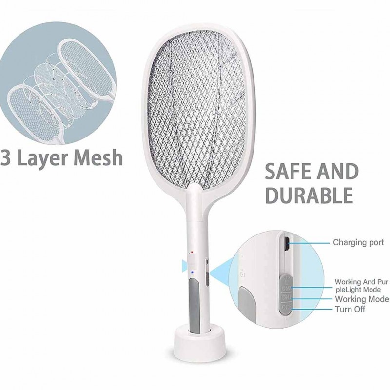 Rechargeable Mosquito Bats Killer Racket 