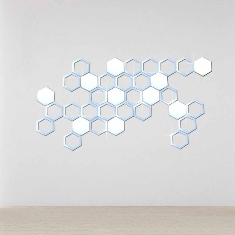 3D Mirror Wall stickers Living room
