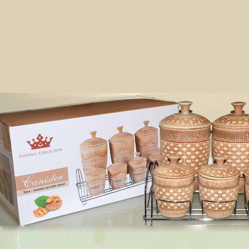 Vintage 15 Pcs Spice Jar Set With Metallic Stand