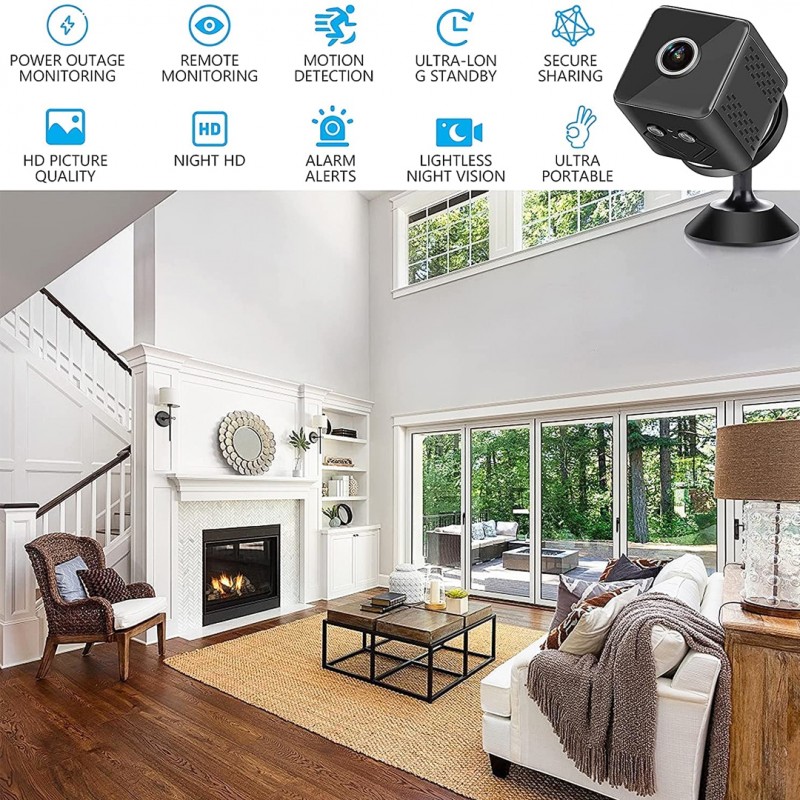 X9 1080p High-Resolution Mini Magnetic Camera  Portable, Discreet, & Easy to Use