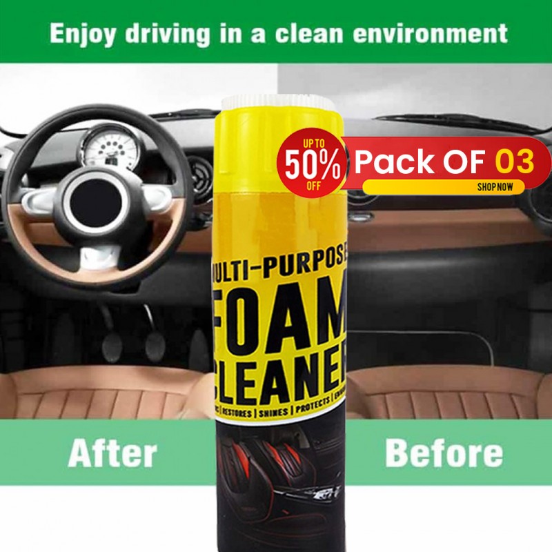 Multi Purpose Foam Cleaner Pack of 03
