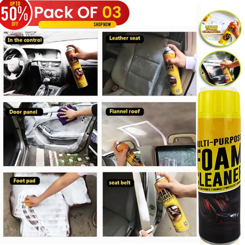 Multi Purpose Foam Cleaner Pack of 03