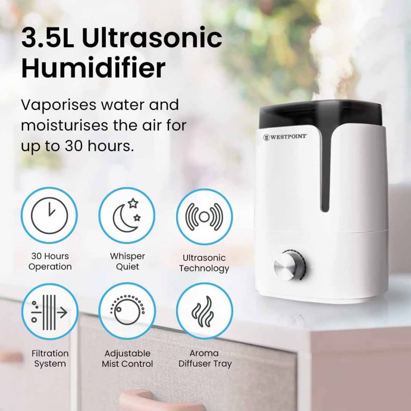 WestPoint Ultrasonic Room Humidifier WF-1201