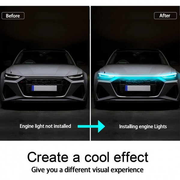 LED Car Hood Lights at Strip