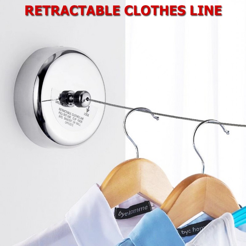 Retractable Clothes Line Home Laundry Hanger Drying
