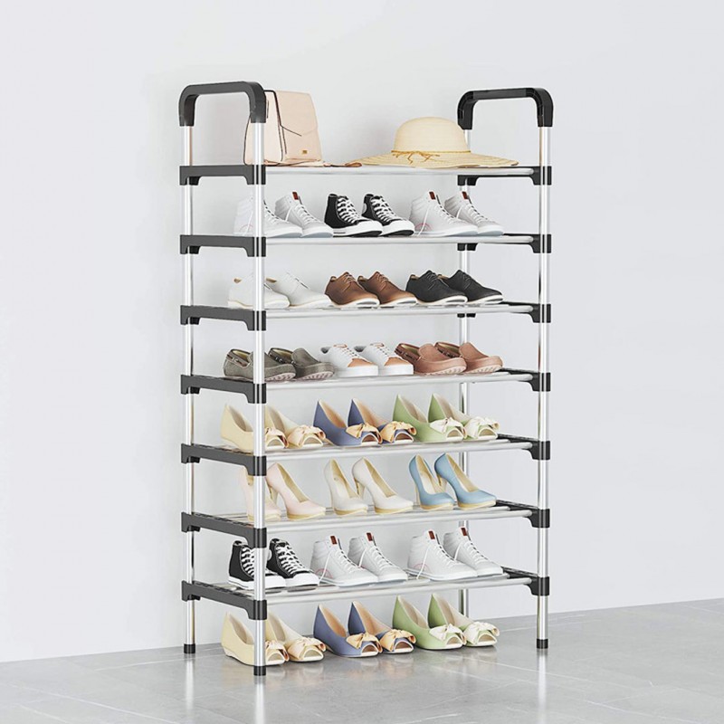 6 Layer Shoe Rack Organizer Stainless Steel