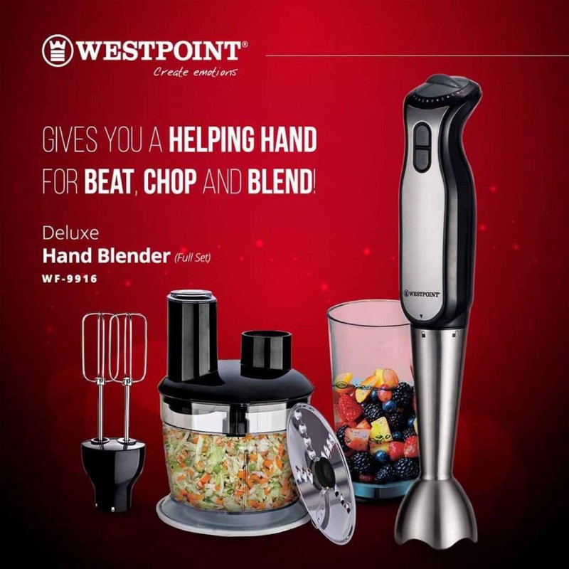WestPoint Hand Blender 3 in 1 WF-9916
