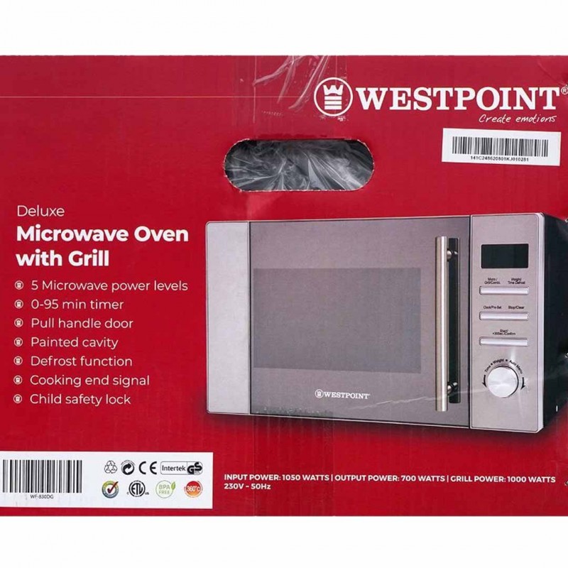 Westpoint Microwave Oven with Grill WF-830DG