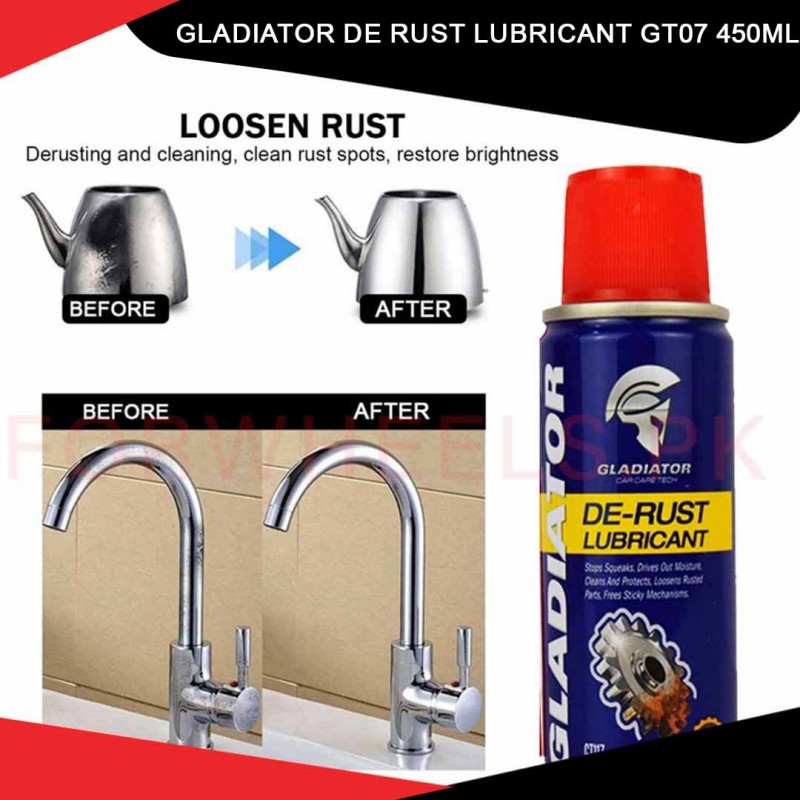 Gladiator De Rust Lubricant Gt07 450mll Pack Of 02