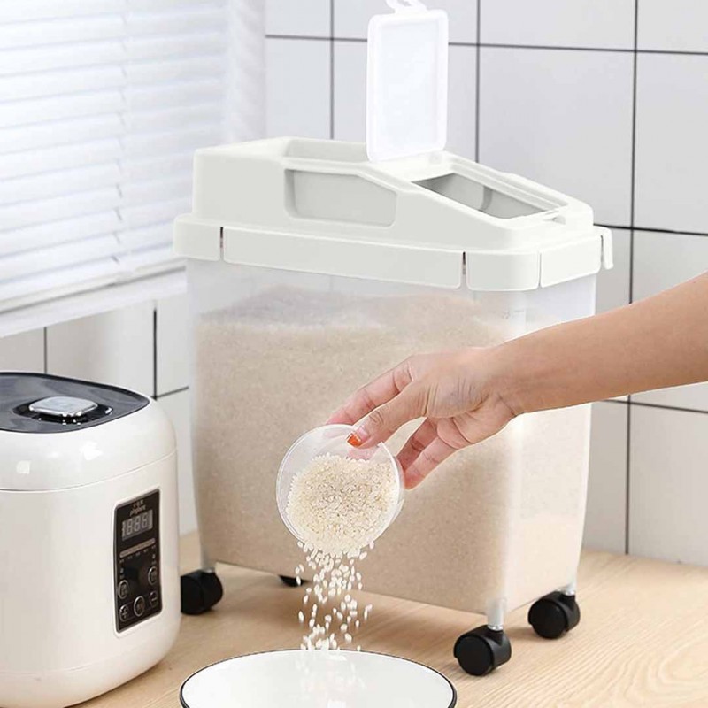 Rice Storage Container With Wheels Keep Your Rice Fresh and Organized