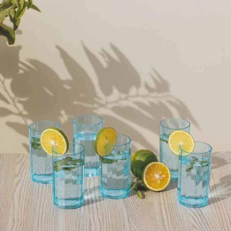 8 Piece Party Acrylic Glass Set Stylish and Durable Drinkware