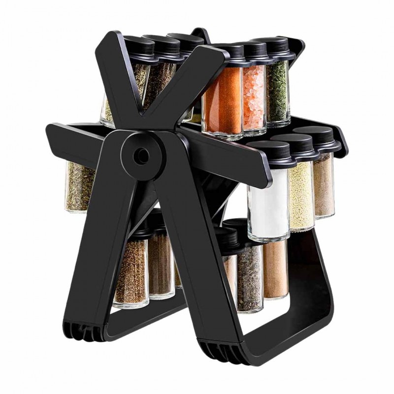 360°Rotating 18PCS Spice 360°Rotating Jar Rack