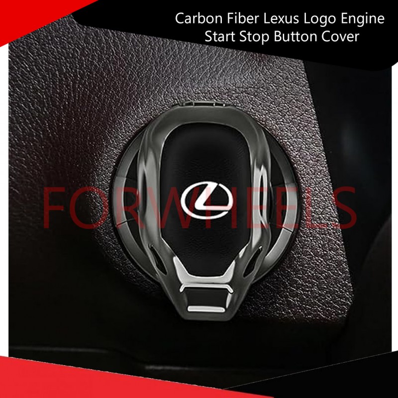 Carbon Fiber Lexus Logo Engine Start Stop Button Cover
