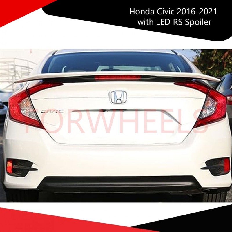Honda Civic 2016-2021 with LED RS Spoiler