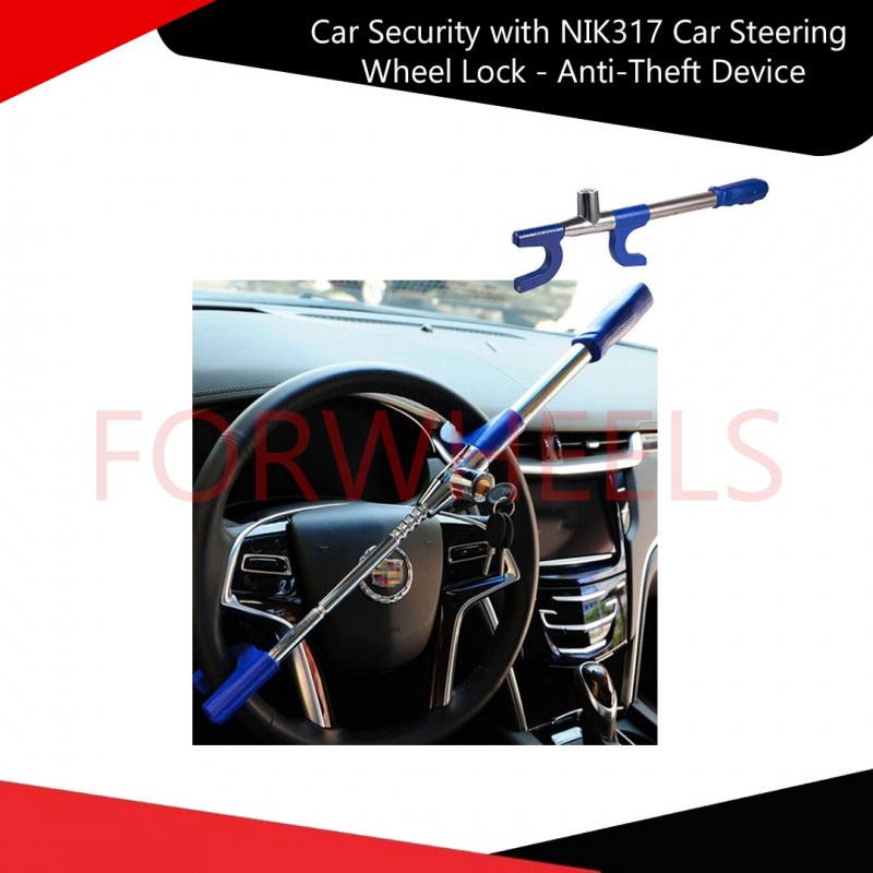 Car Security with NIK317 Car Steering Wheel Lock - Anti-Theft Device