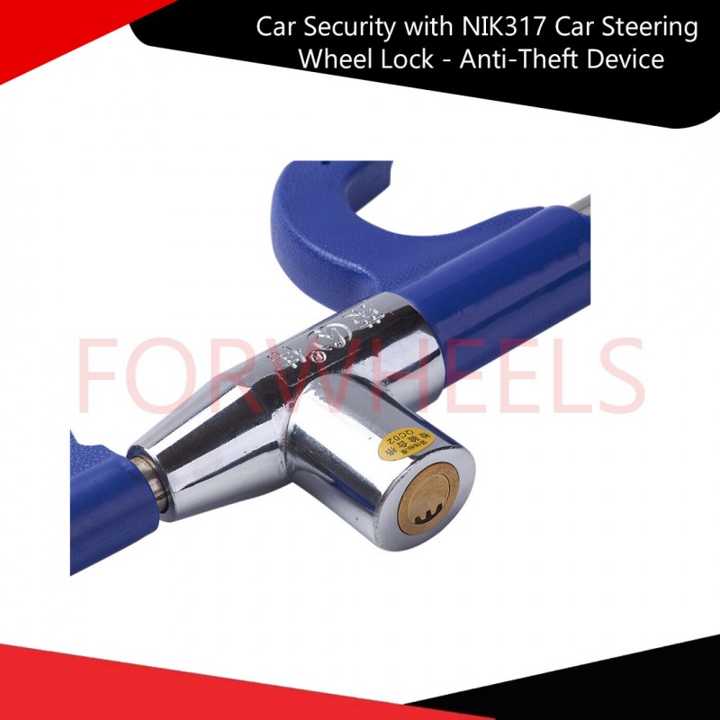 Car Security with NIK317 Car Steering Wheel Lock - Anti-Theft Device