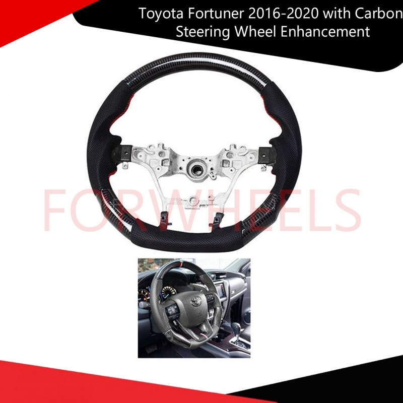 Toyota Fortuner 2016-2020 with Carbon Steering Wheel Enhancement