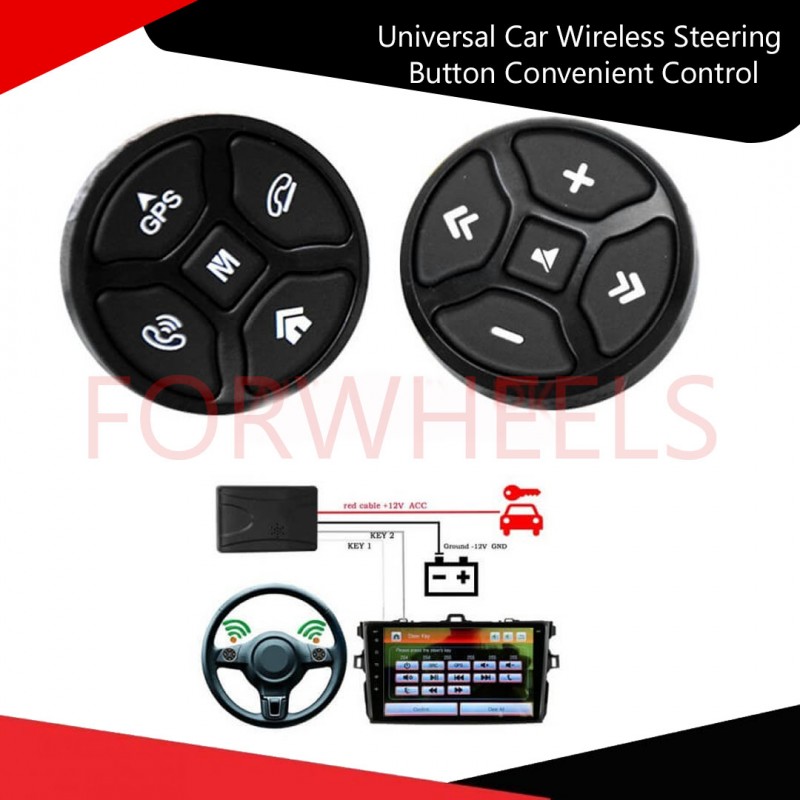 Universal Car Wireless Steering Button Convenient Control & Accessibility