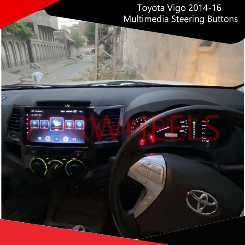 Toyota Vigo 2014-16 Multimedia Steering Buttons Seamless Access & Convenience