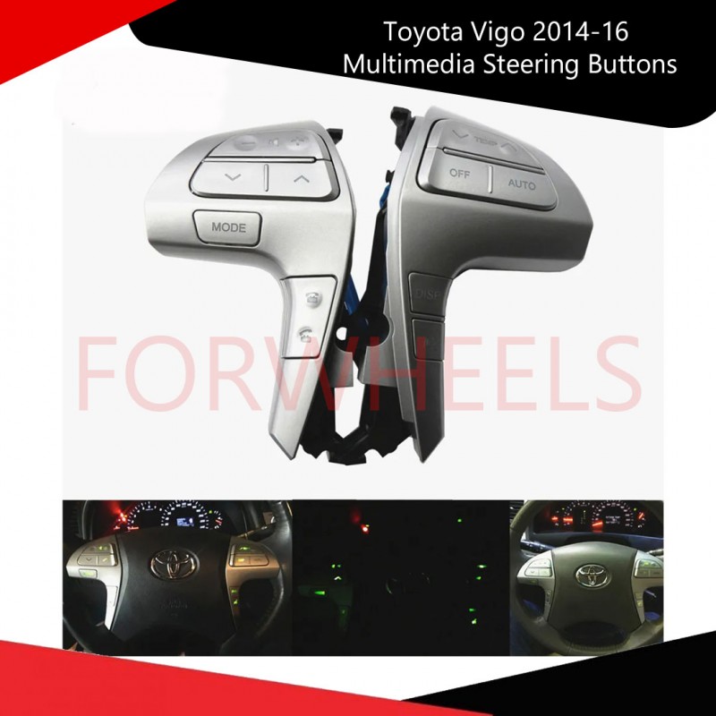 Toyota Vigo 2014-16 Multimedia Steering Buttons Seamless Access & Convenience