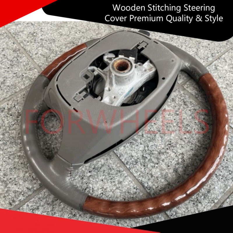 Wooden Stitching Steering Cover Premium Quality & Style