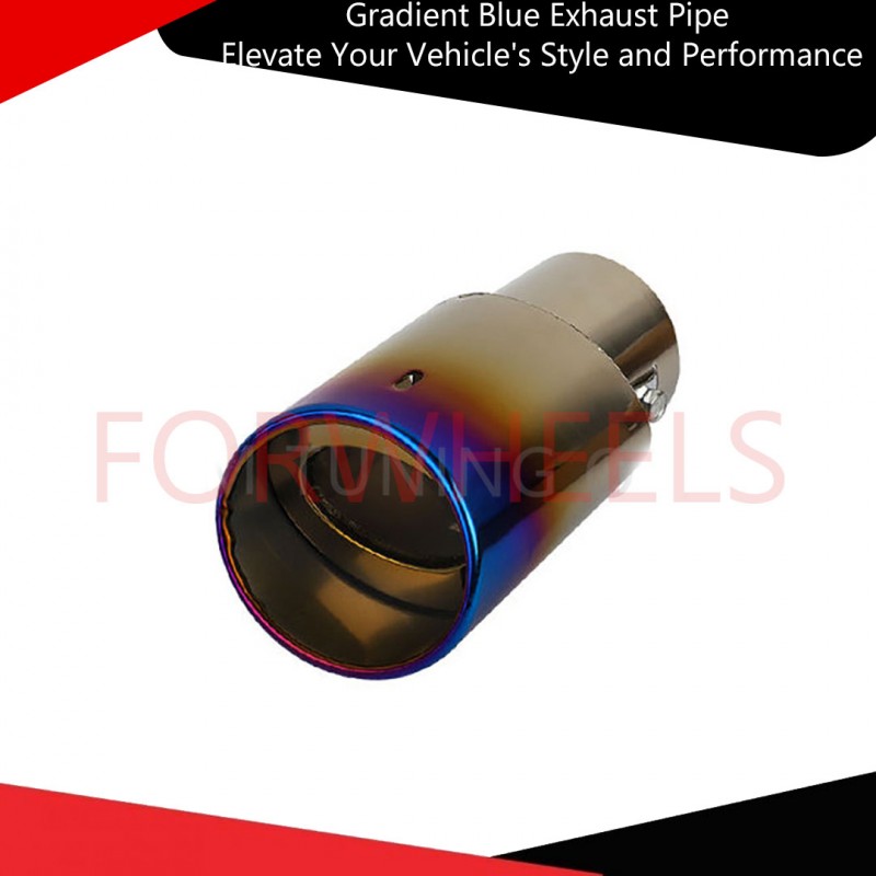 Gradient Blue Exhaust Pipe Elevate Your Vehicle's Style and Performance