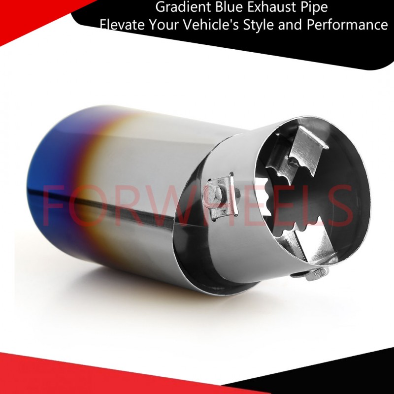 Gradient Blue Exhaust Pipe Elevate Your Vehicle's Style and Performance