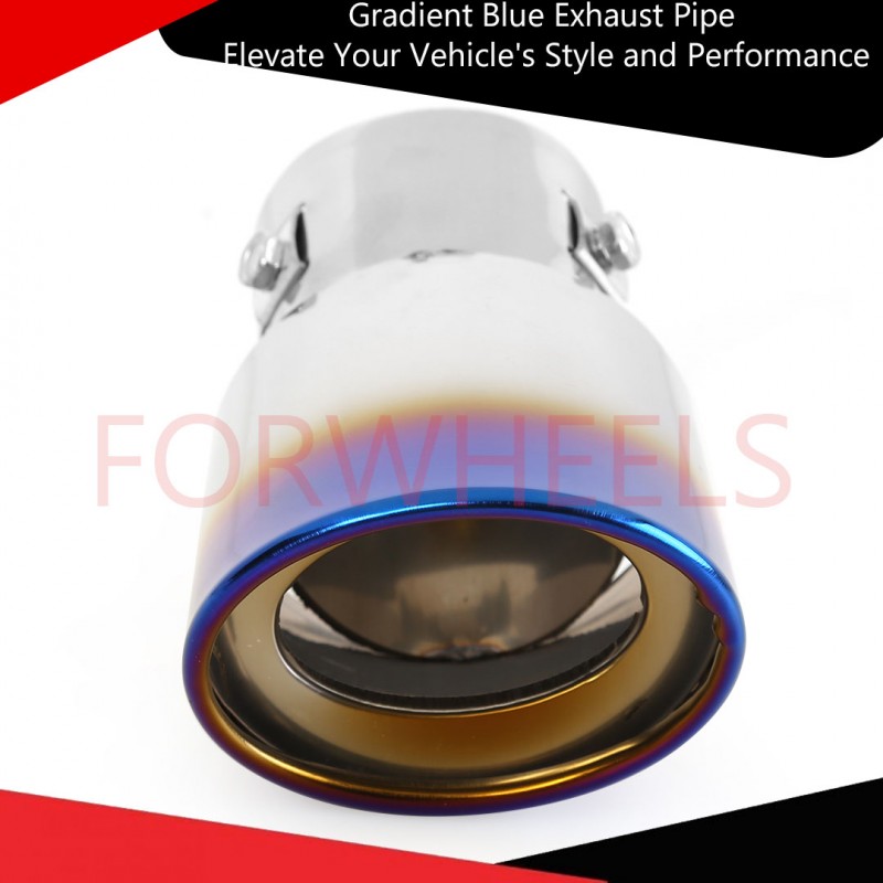 Gradient Blue Exhaust Pipe Elevate Your Vehicle's Style and Performance