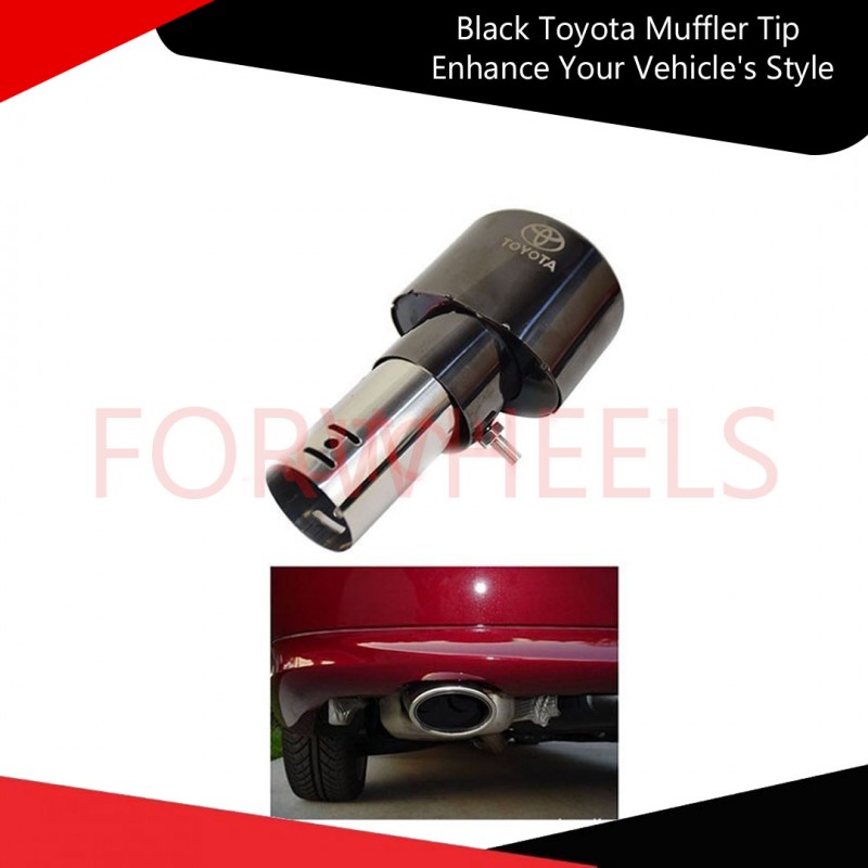 Black Toyota Muffler Tip Enhance Your Vehicle's Style and Performance