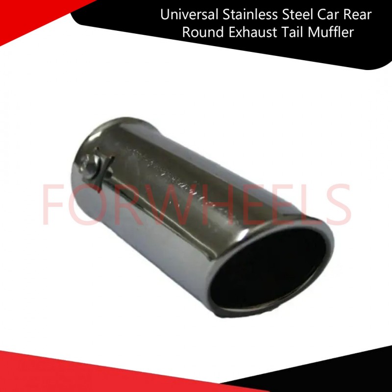 Universal Stainless Steel Car Rear Round Exhaust Tail Muffler