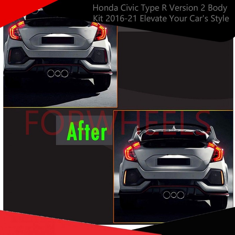Enhance Your 2016-2021 Honda Civic with the Latest Type R Version 2 Body Kit