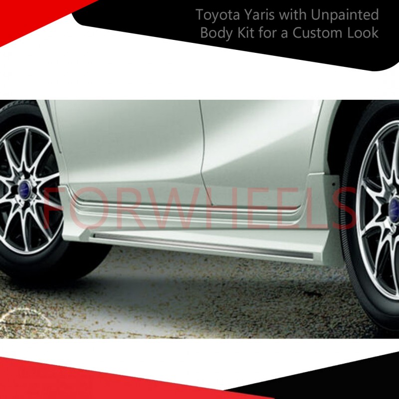 Toyota Yaris with Unpainted Body Kit for a Custom Look