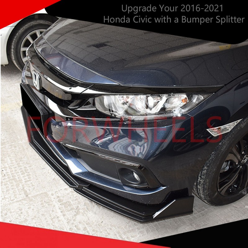 Upgrade Your 2016-2021 Honda Civic with a Bumper Splitter