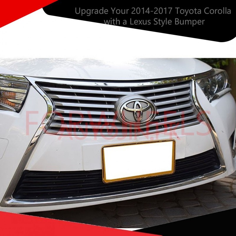 Upgrade Your 2014-2017 Toyota Corolla with a Lexus Style Bumper